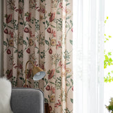 Imani Cottage Garden Floral Room Darkening Custom Curtain